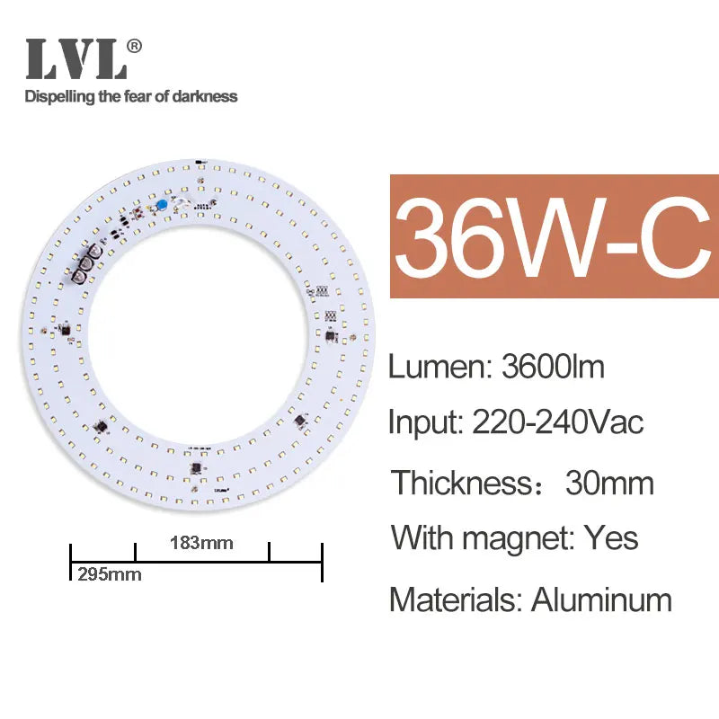 AC 220V No Flicker LED Ceiling Panel Light - PlusGamer