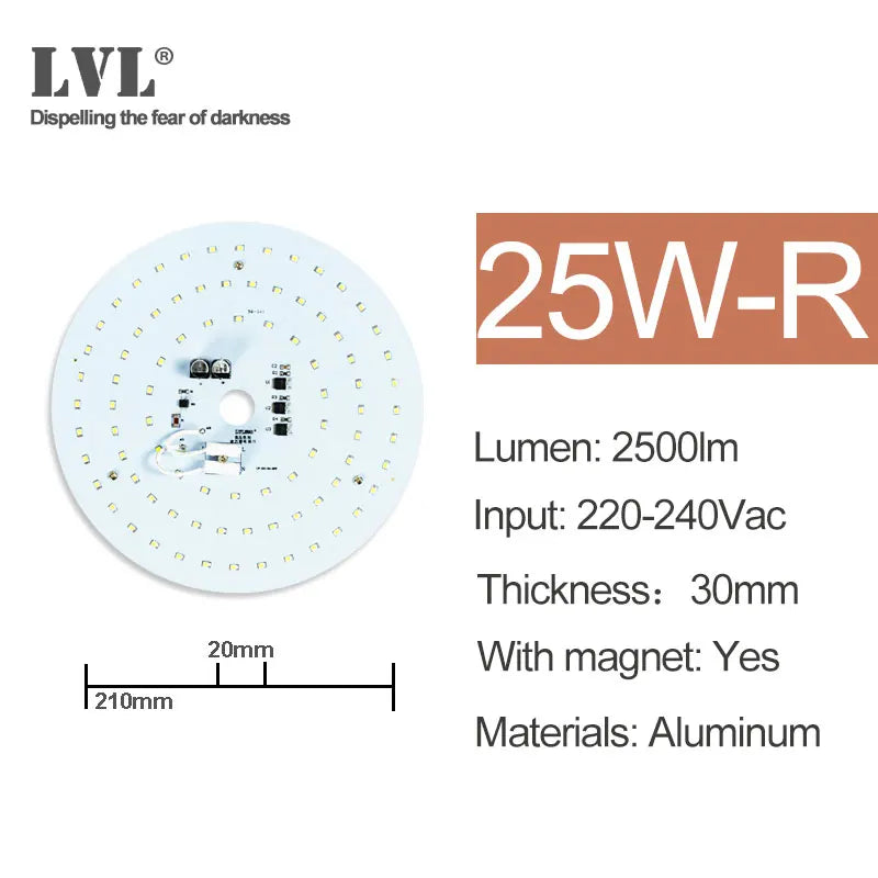 AC 220V No Flicker LED Ceiling Panel Light - PlusGamer