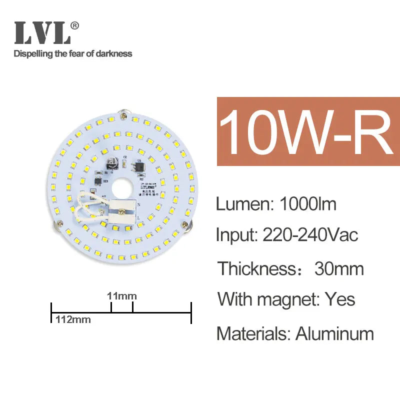 AC 220V No Flicker LED Ceiling Panel Light - PlusGamer