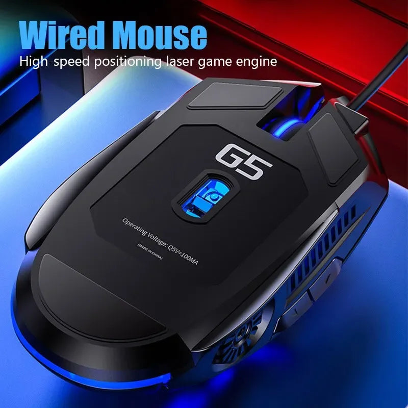 G5 Luminous Wired Gaming Mouse - PlusGamer
