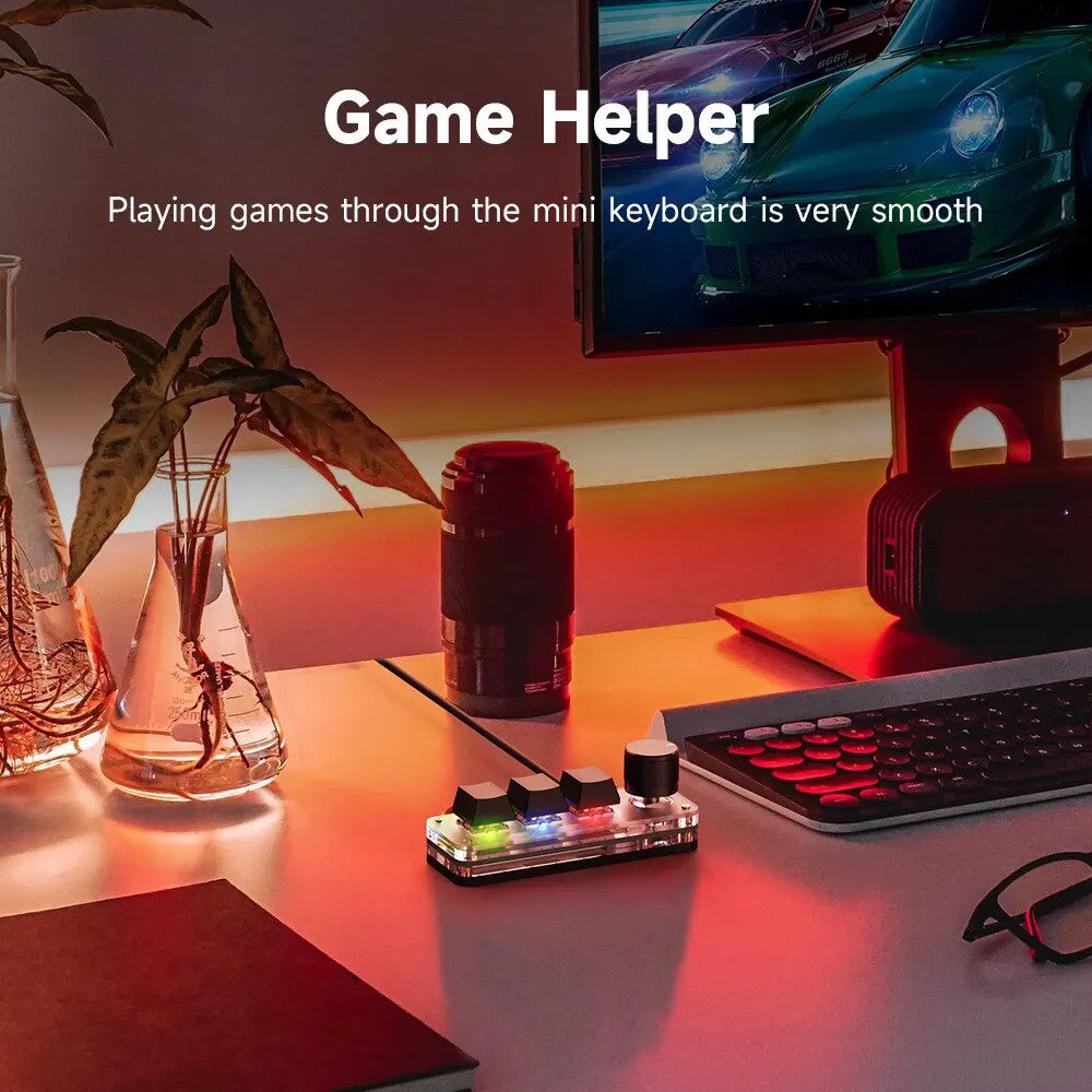 Streamer Control Mini RGB Macro Pad - PlusGamer