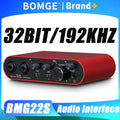 BOMGE BMG-22S 32-bit/192kHz Professional Audio Interface - PlusGamer