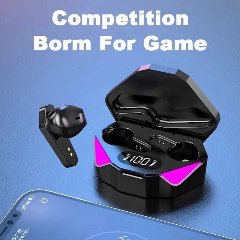 X15 TWS Gaming Earbuds with LED Display - PlusGamer