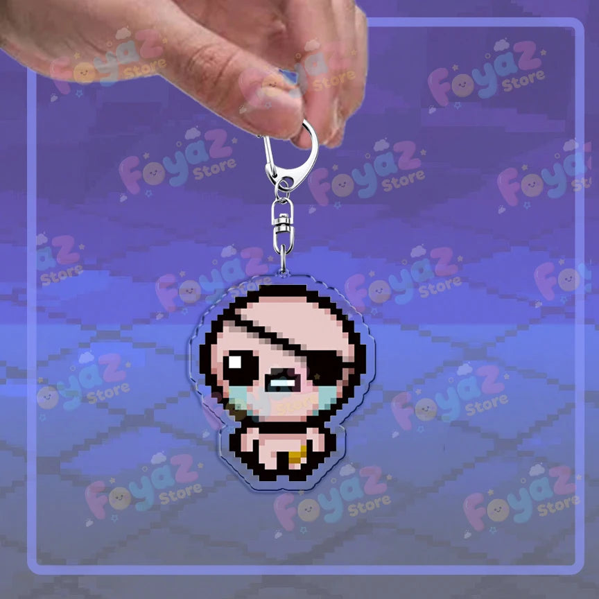 Isaac Pixel Art Keychain - PlusGamer