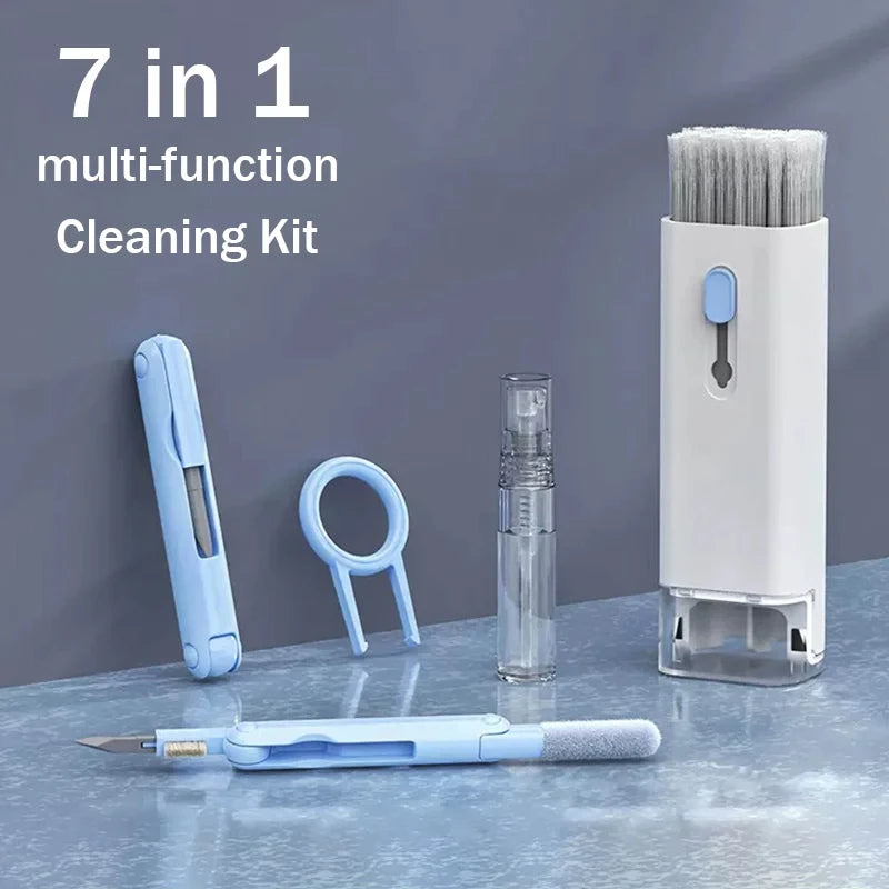 7-in-1 Laptop Cleaner & Keyboard Brush Set with Keycap Puller - PlusGamer