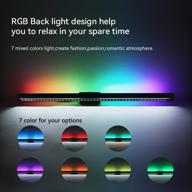 RGB Monitor Light Bar with Atmosphere Lighting (44cm) - PlusGamer