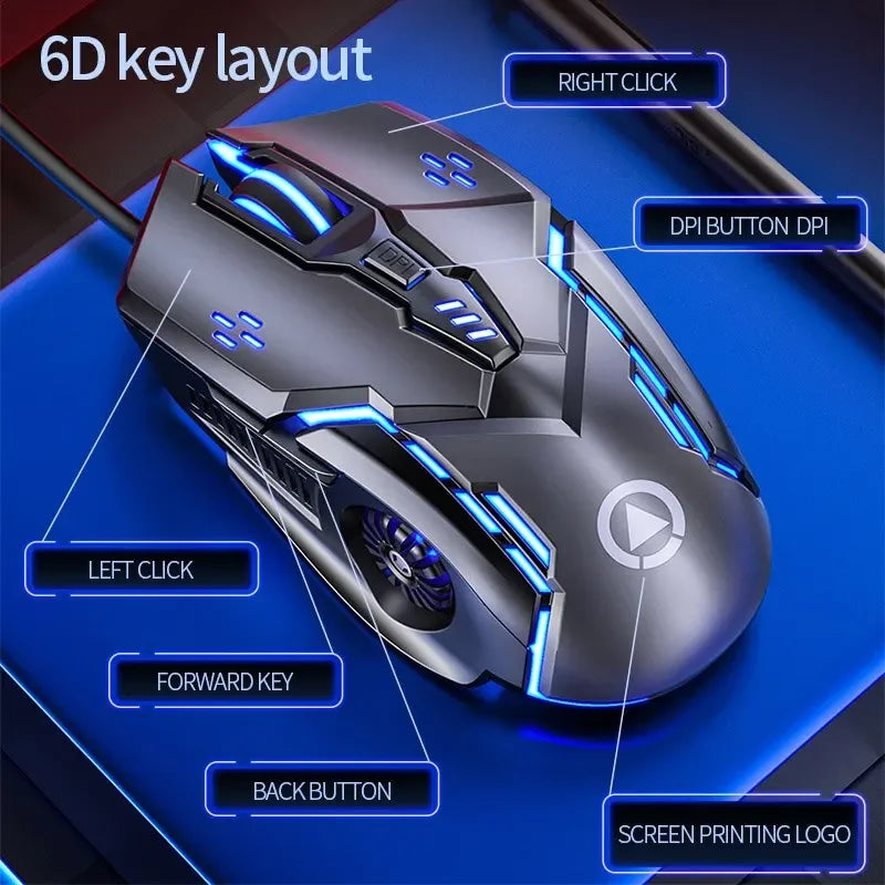 G5 Luminous Wired Gaming Mouse - PlusGamer