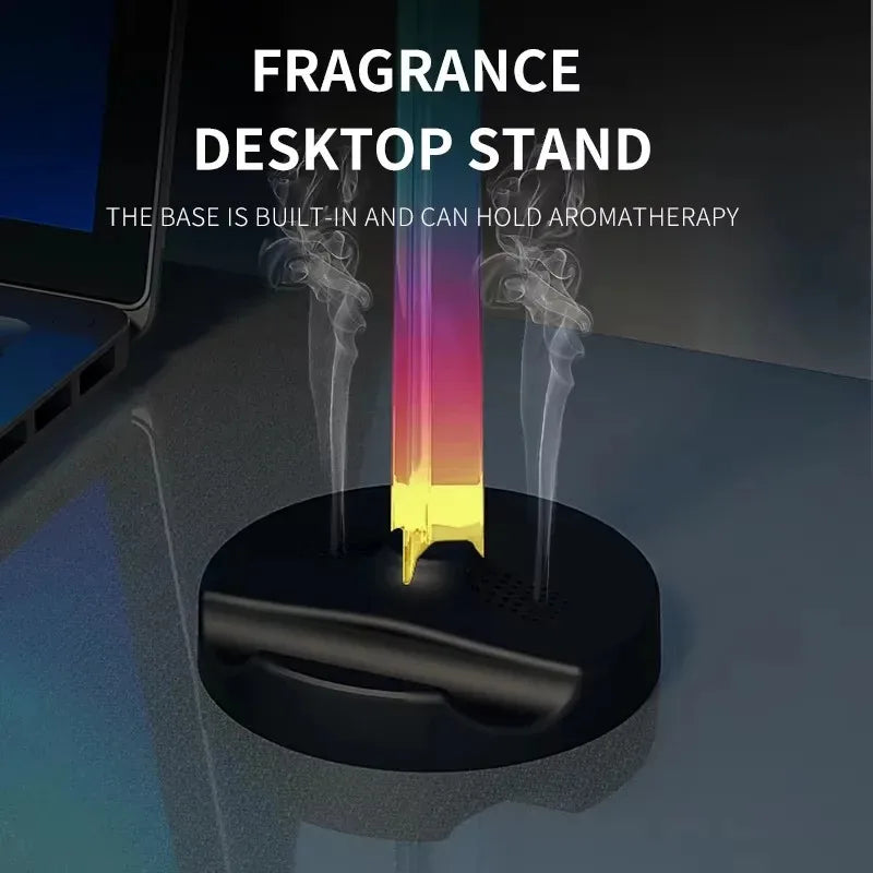 RGB Gaming Headset Stand with USB Port - PlusGamer