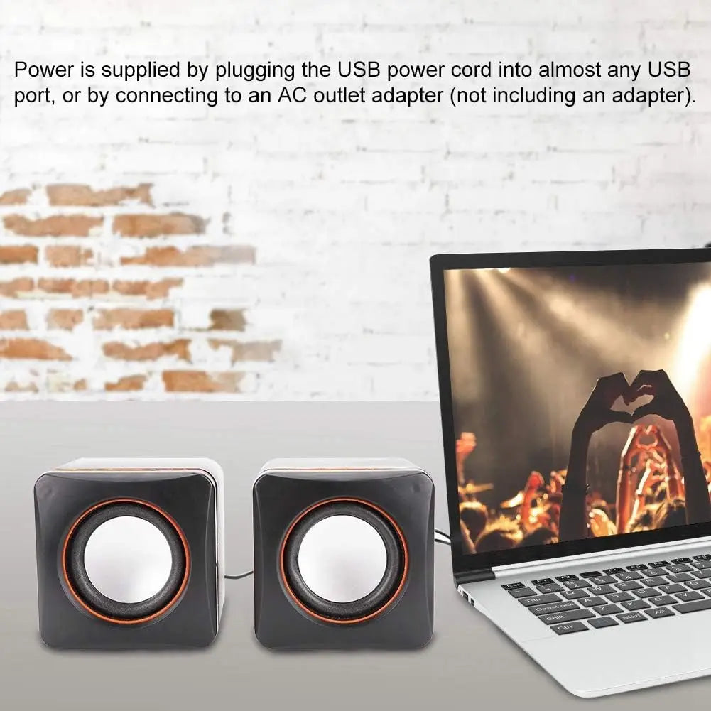 Mini USB-Powered Dual Gaming Speakers - PlusGamer