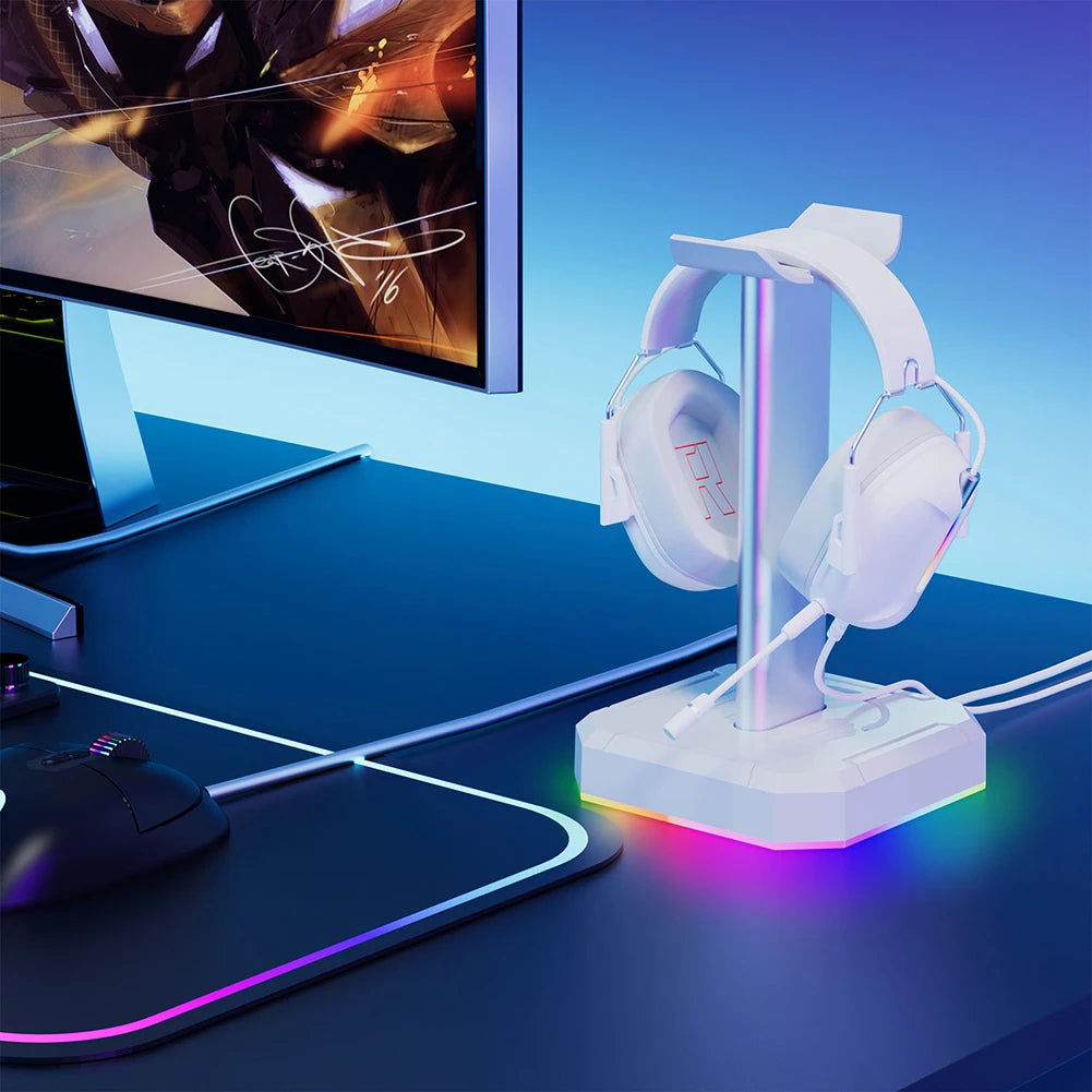 RGB Desktop Headset Organizer - PlusGamer