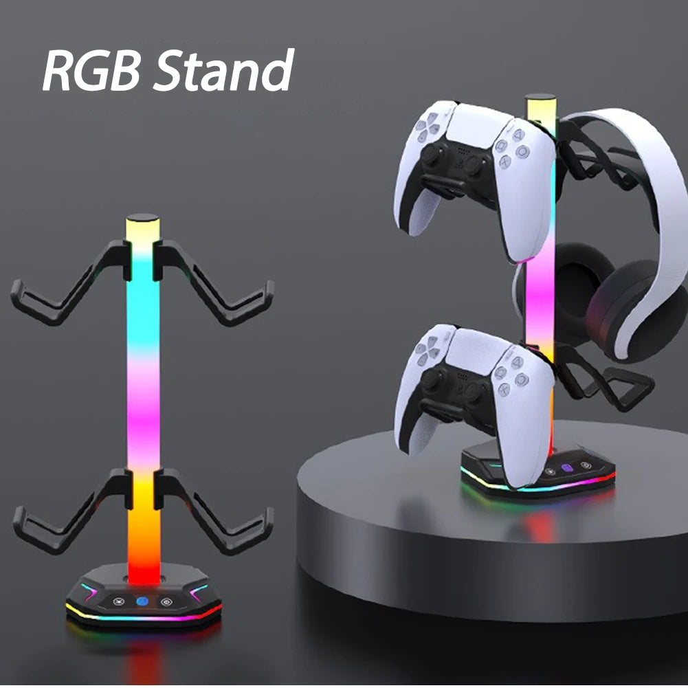 RGB Controller & Headset Stand - PlusGamer
