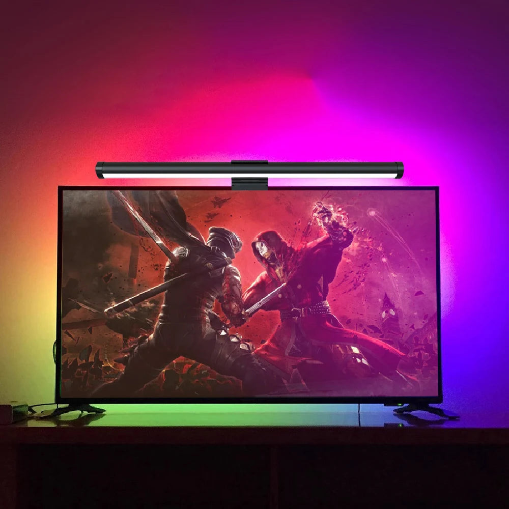 RGB Monitor Light Bar with Stepless Dimming - PlusGamer