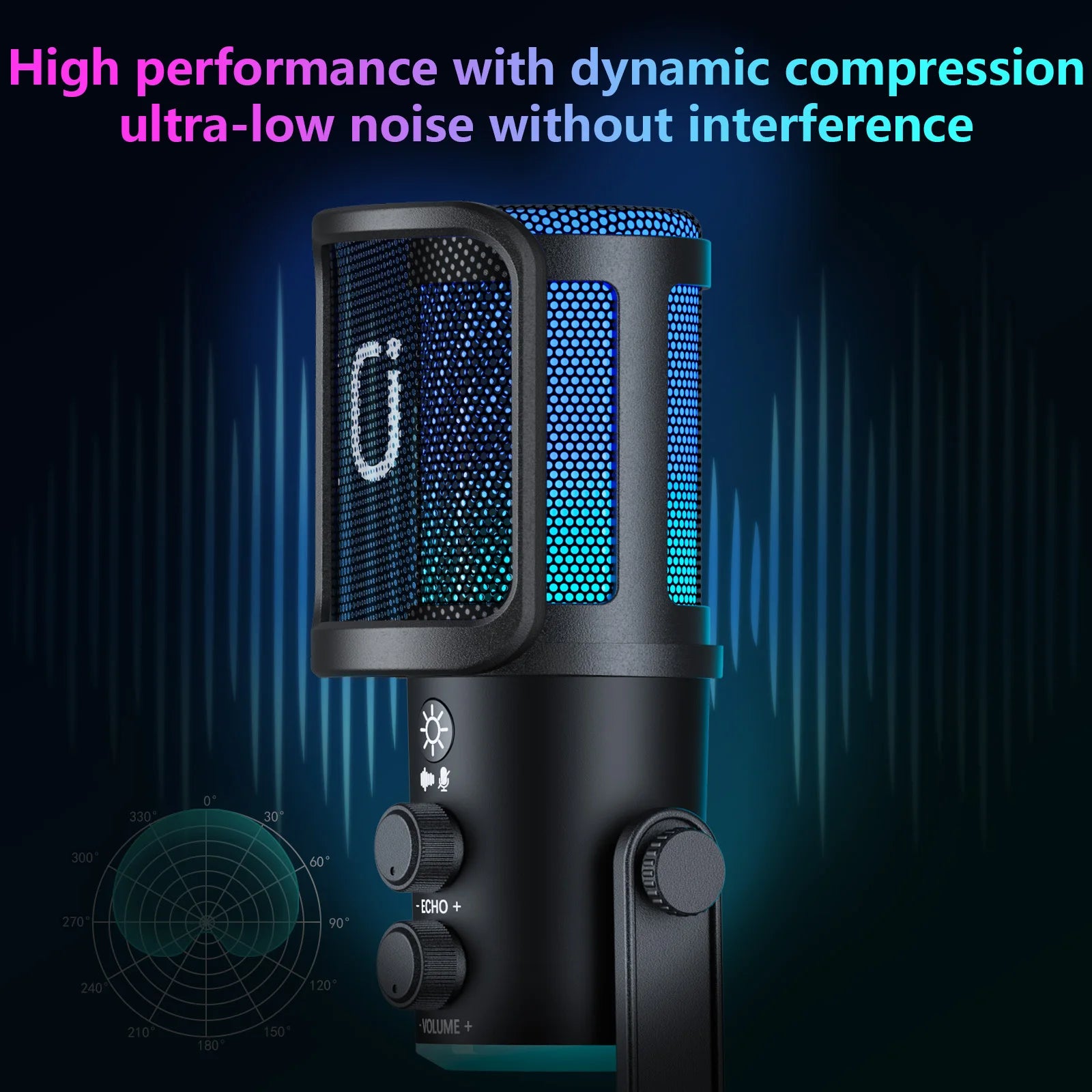 USB/XLR Dynamic Gaming Mic - PlusGamer