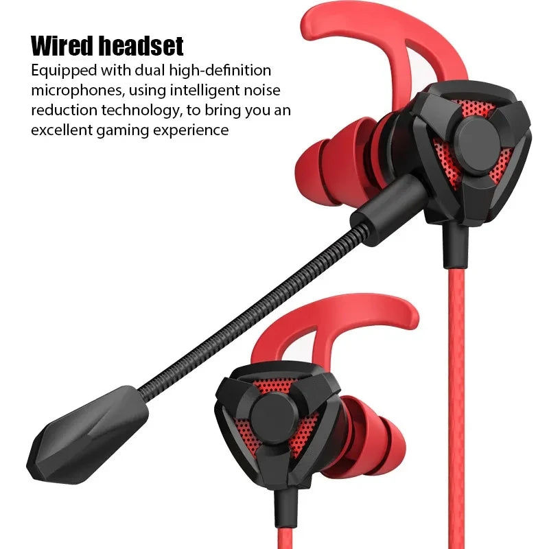 Universal Wired Gaming Earbuds with Mic - PlusGamer
