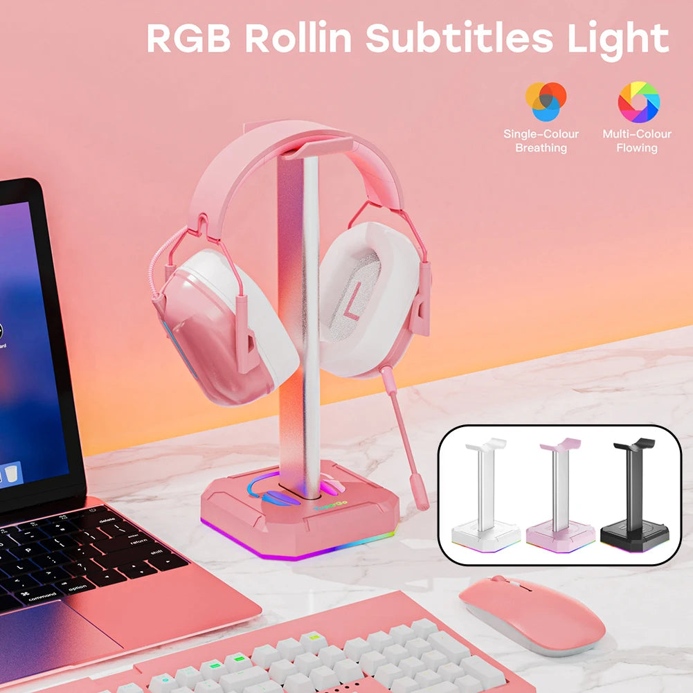 RGB Desktop Headset Organizer - PlusGamer