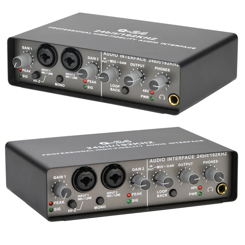 2-Input 24-Bit/192KHz Professional Audio Interface - PlusGamer