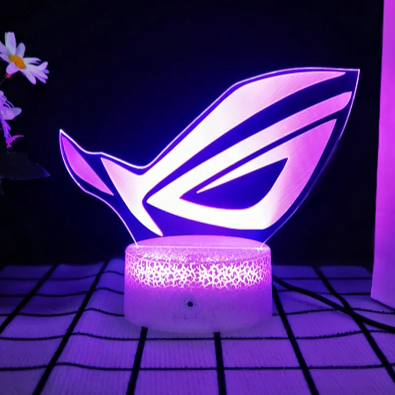 3D LED Gamer Logo Room Lamp - PlusGamer
