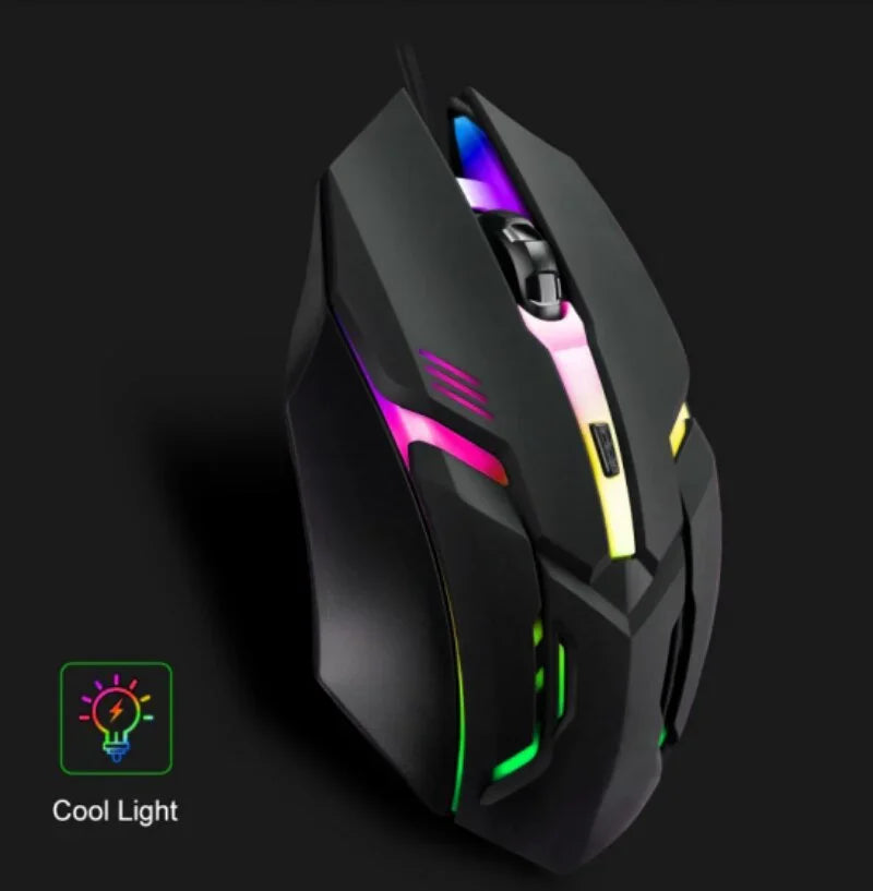 4-Button USB Wired RGB Gaming Mouse - PlusGamer