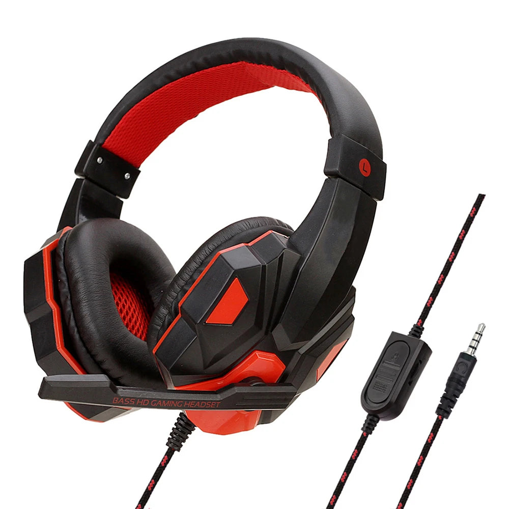 LED Wired Gaming Headset with Bass - PlusGamer
