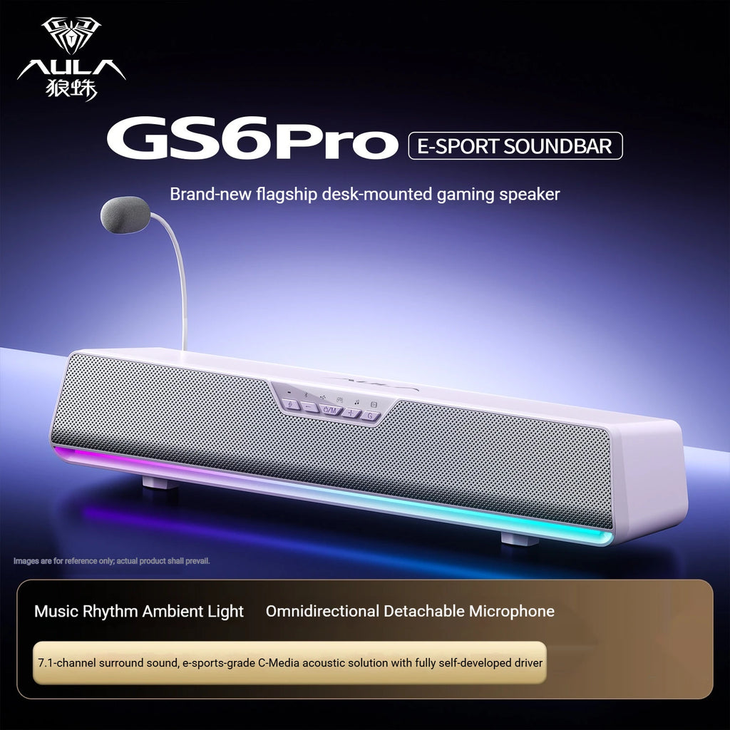 AULA GS6 Pro 7.1 Surround Gaming Soundbar - PlusGamer