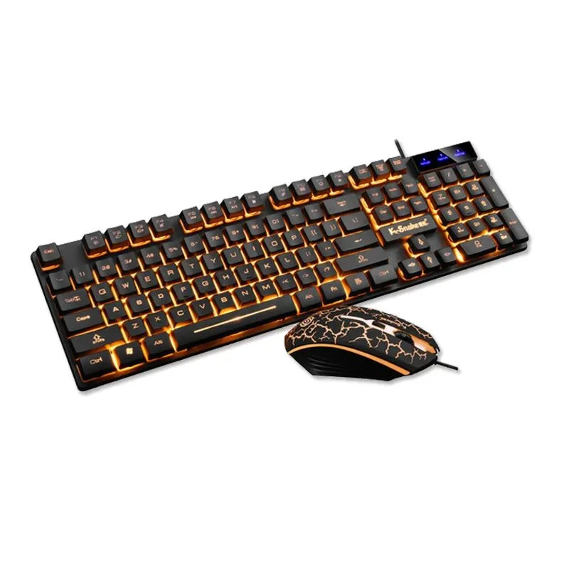 KM320 Waterproof Backlit Keyboard & Mouse Set - PlusGamer