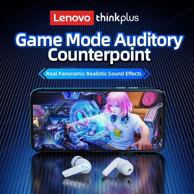 Lenovo GM2 Pro Bluetooth 5.3 Earbuds - PlusGamer