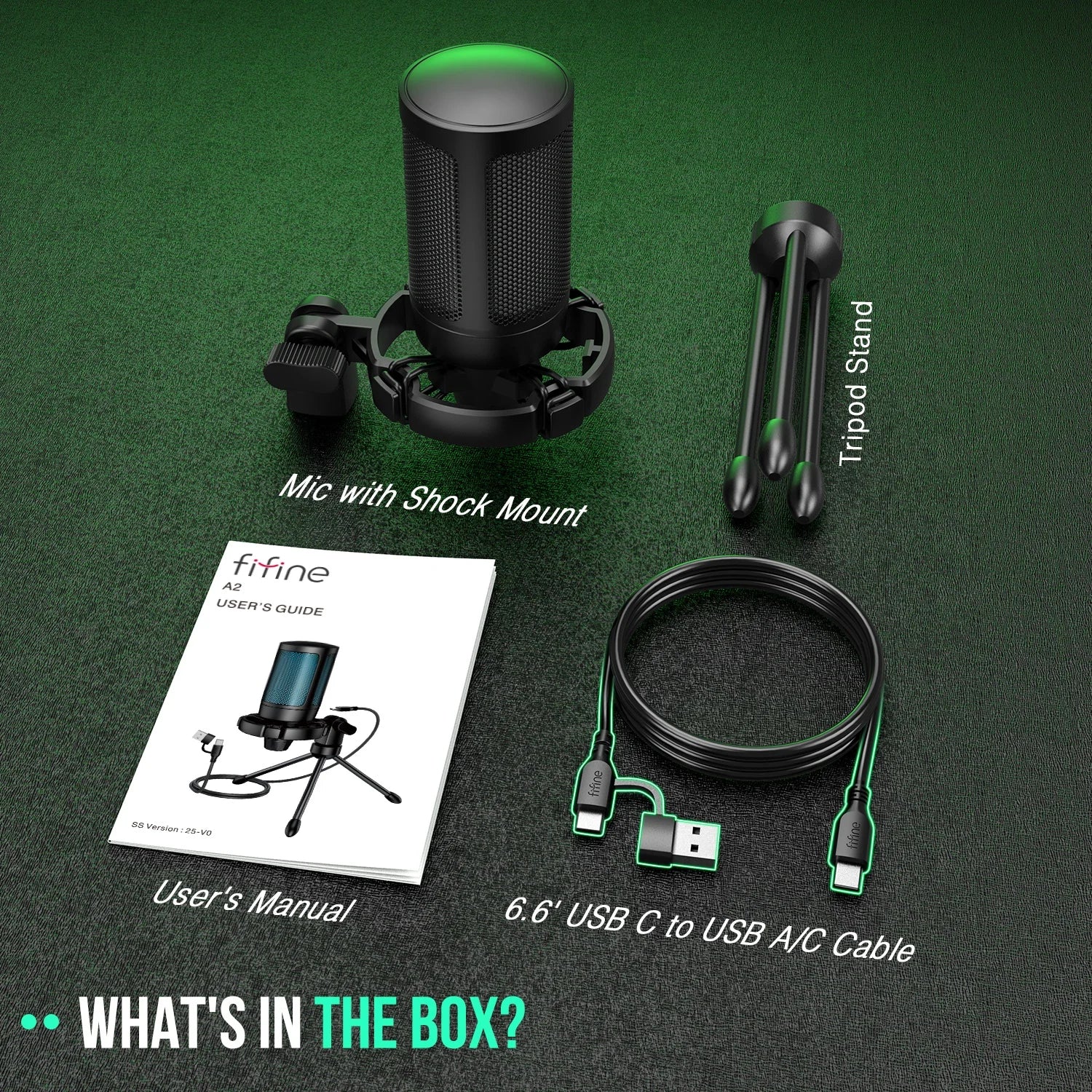 FIFINE AmpliGame A2 RGB USB Gaming Microphone - PlusGamer