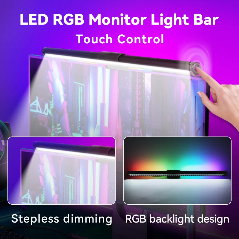 Stepless Dimming Monitor Light Bar - PlusGamer
