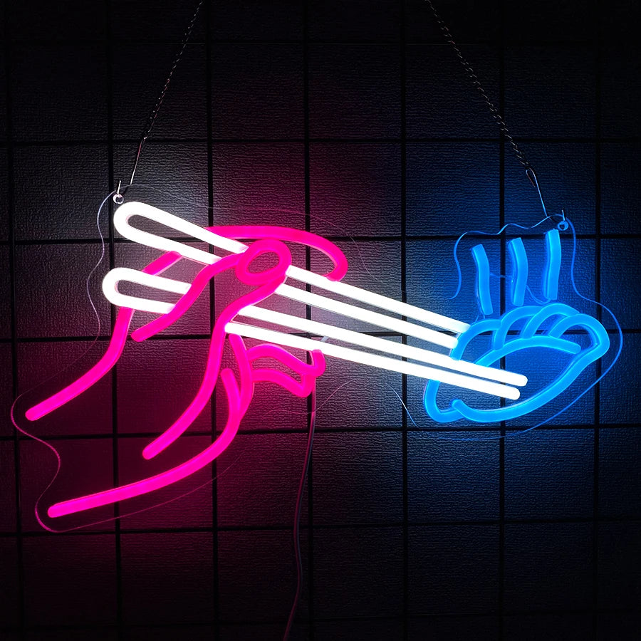 LED Neon Ramen & Sushi Restaurant Sign - PlusGamer