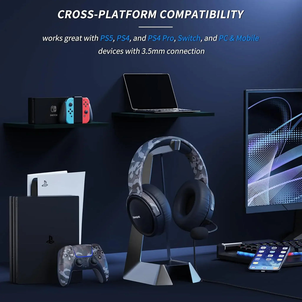 Over-Ear Multiplatform Gaming Headset - PlusGamer