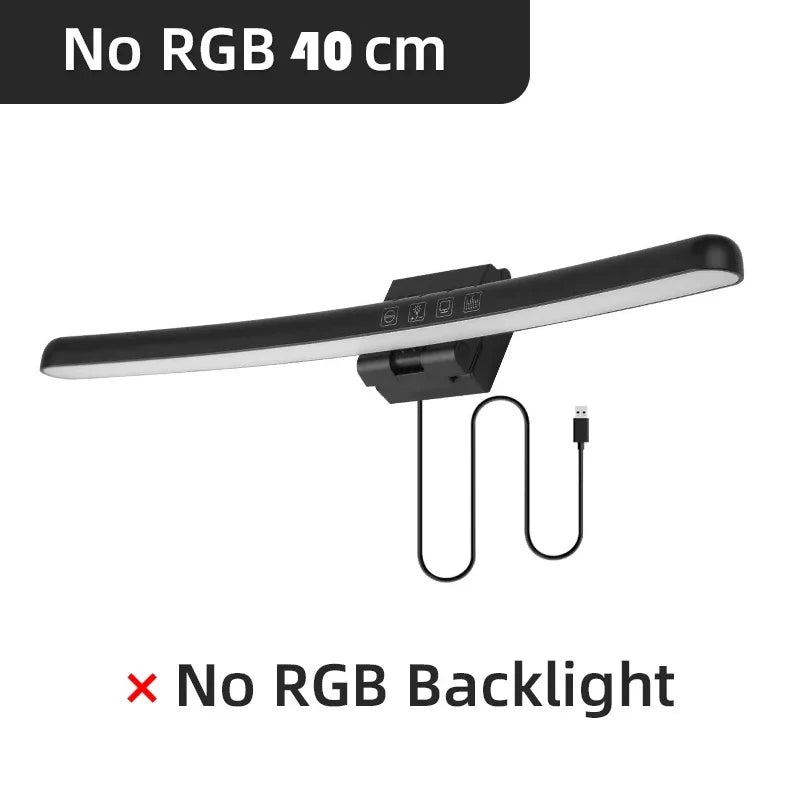 Curved Monitor Light Bar with 3-Color Dimming - PlusGamer