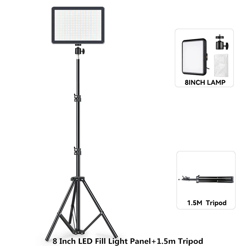 Professional LED Video Light Panel Kit with Stand - PlusGamer