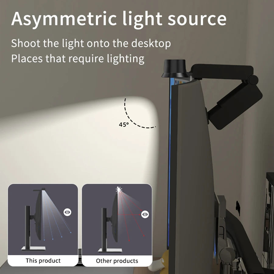 RGB Monitor Light Bar with Asymmetric Light Source - PlusGamer