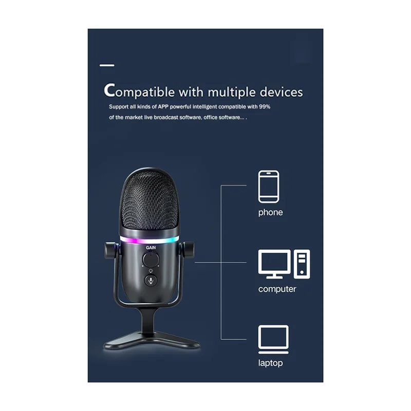 BTLIFE RGB Esports Condenser Mic - PlusGamer