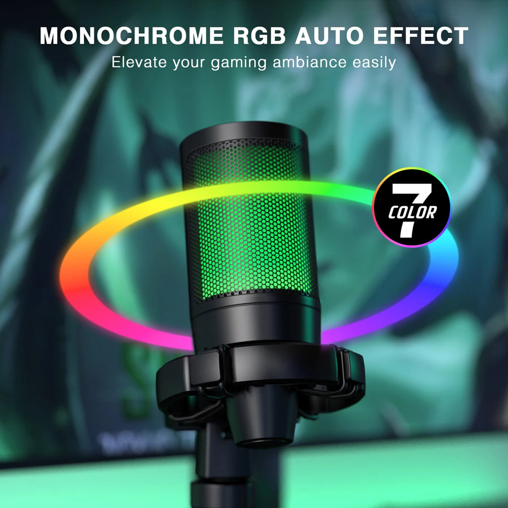 AmpliGame A2 RGB USB Mic - PlusGamer