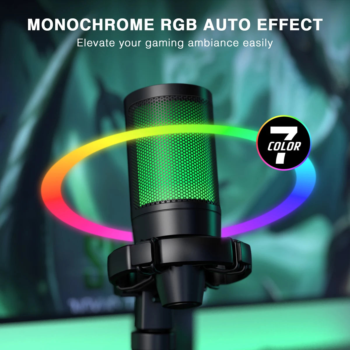 AmpliGame A2 RGB USB Mic - PlusGamer