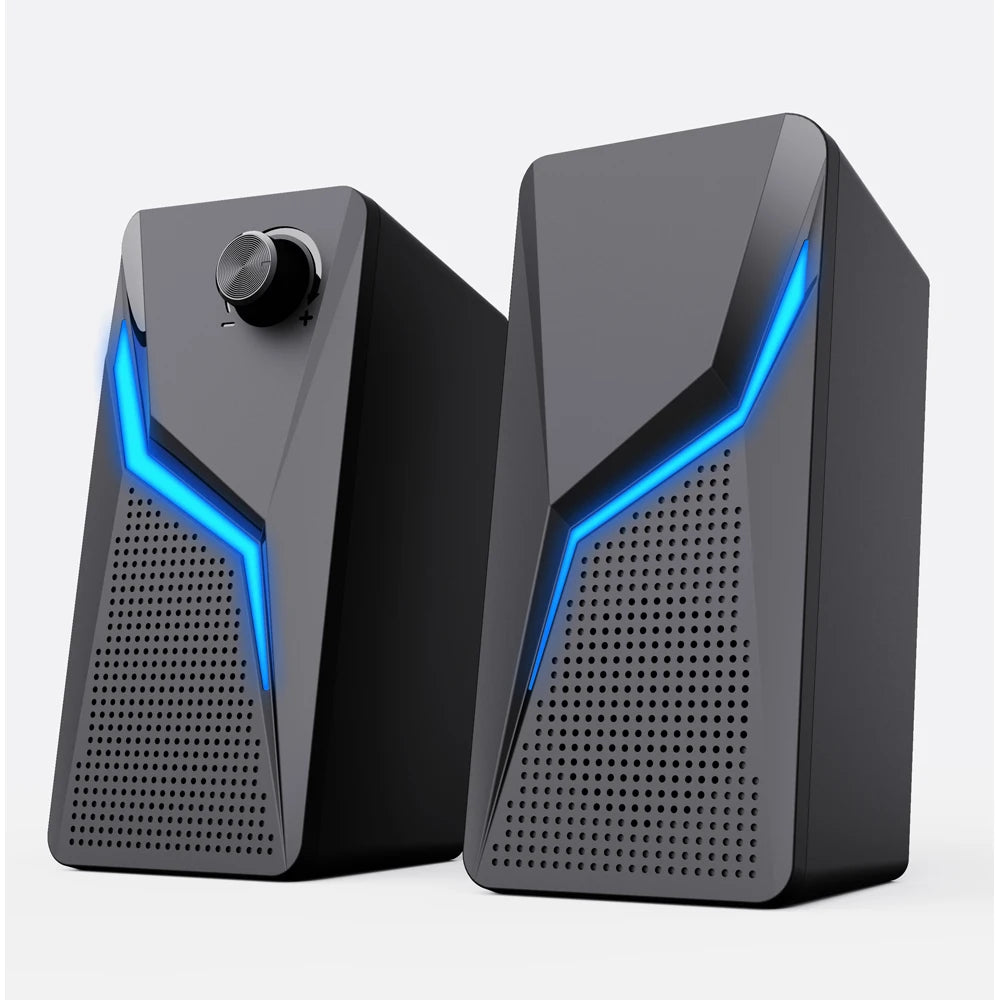 RGB HiFi 2.0 Gaming Speakers with Strong Bass - PlusGamer