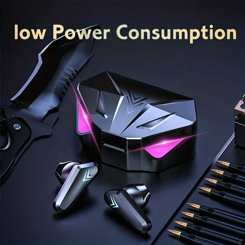 X15 TWS Gaming Earbuds with LED Display - PlusGamer
