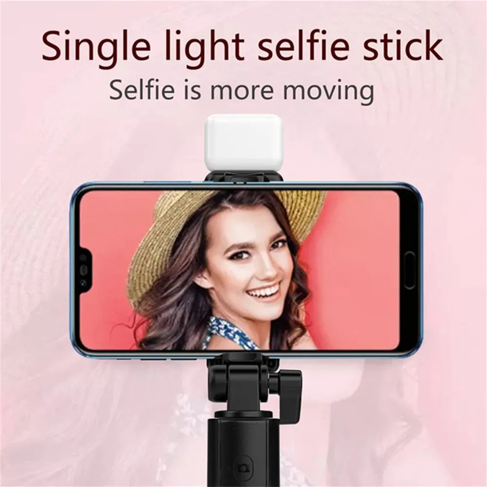 Portable Selfie Stick Tripod with Fill Light - PlusGamer