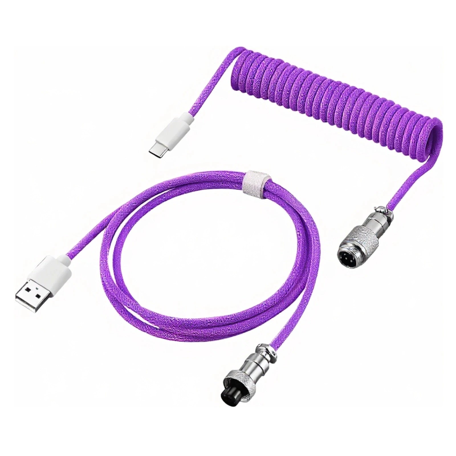 Coiled Type-C Aviator Mechanical Keyboard Cable - PlusGamer