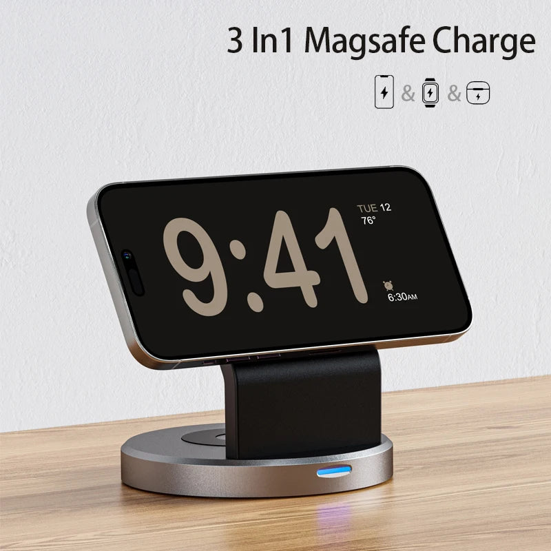 3-in-1 Magnetic MagSafe Charging Station - PlusGamer