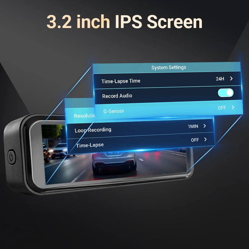 CAMBLO 4K+2K Dual Lens Dash Cam - PlusGamer