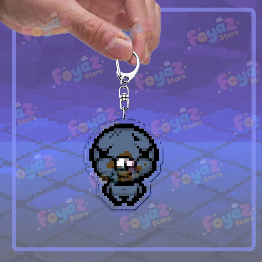Isaac Pixel Art Keychain - PlusGamer