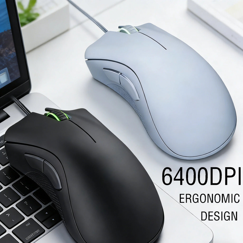 6400 DPI Wired High-Precision Gaming Mouse - PlusGamer