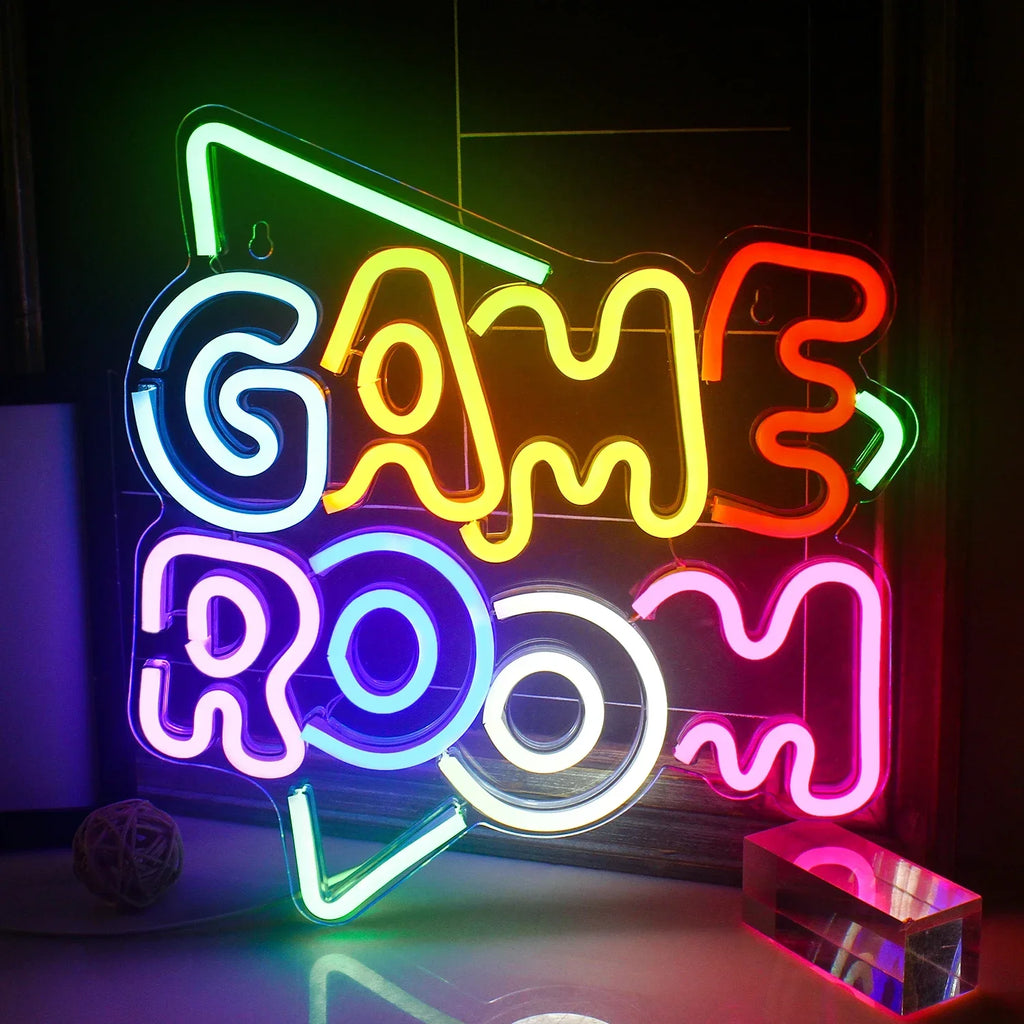 LED Neon Game Room Wall Sign - PlusGamer