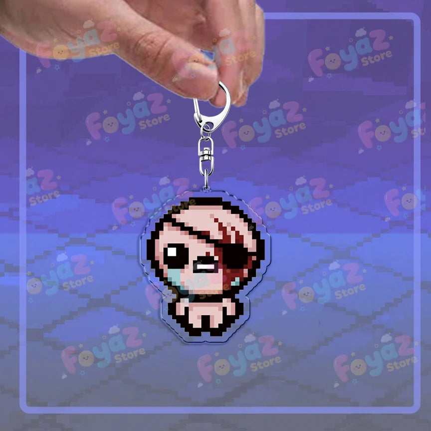 Isaac Pixel Art Keychain - PlusGamer