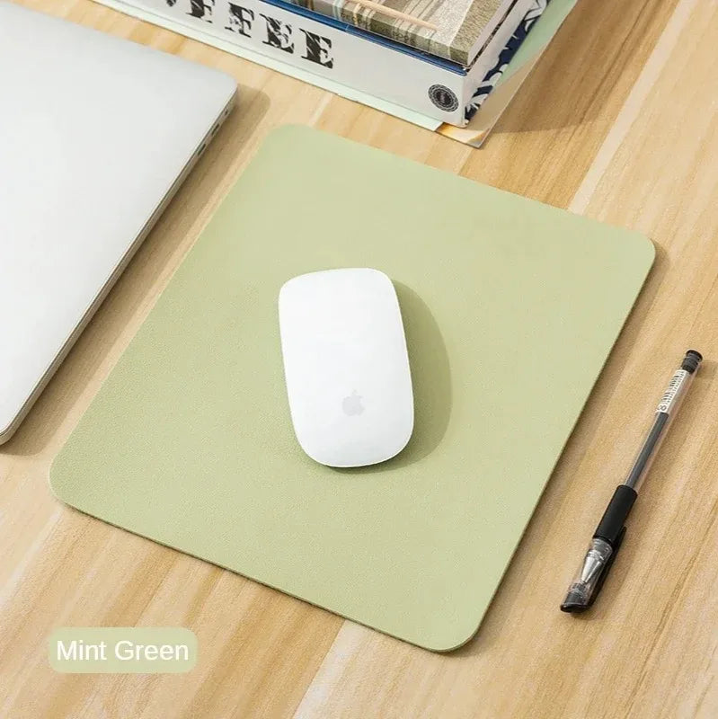 Small Non-Slip PU Leather Mouse Pad - PlusGamer