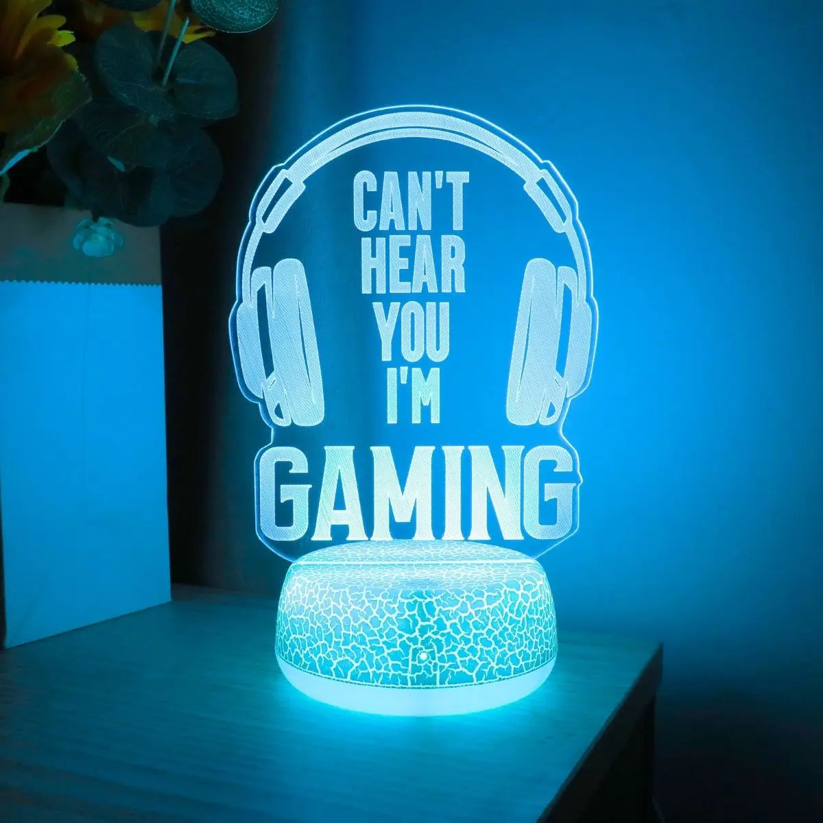 3D LED RGB Gaming Headphone Nightlight - PlusGamer
