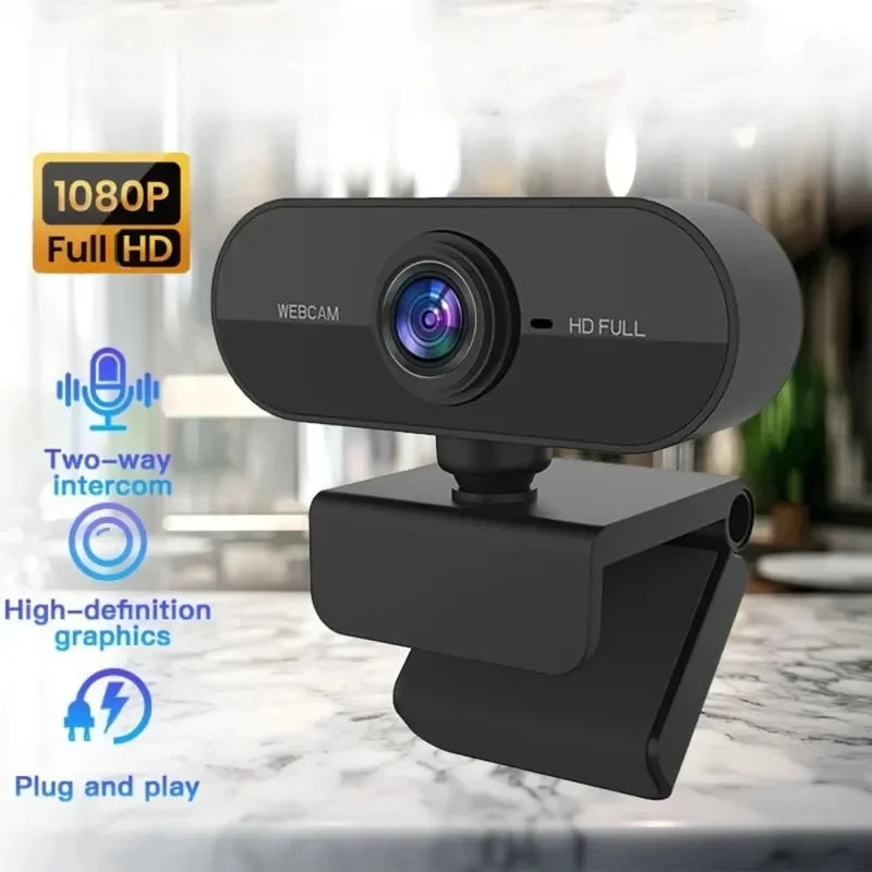1080P Drive-Free USB Rotatable Webcam - PlusGamer