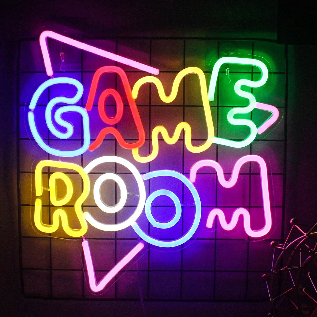 LED Neon Game Room Wall Sign - PlusGamer
